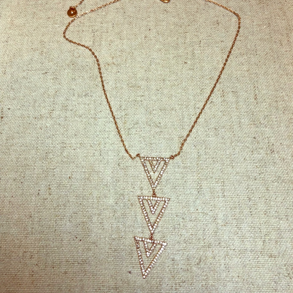 Stella and Dot Pave Spear Pendant Necklace